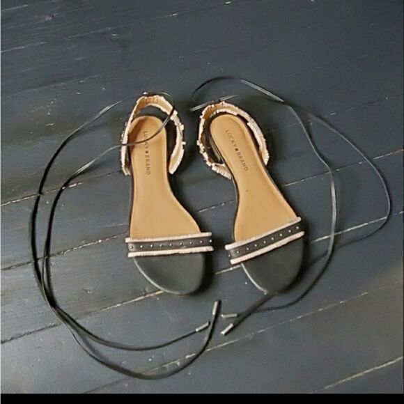 Lucky Brand Lace Up Flats - Picture 2 of 8